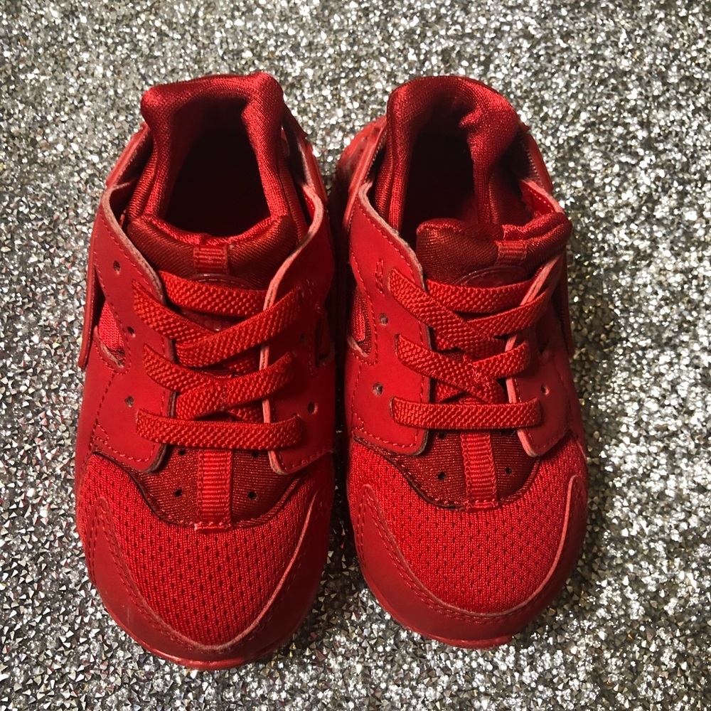 Toddler red sneakers huarache